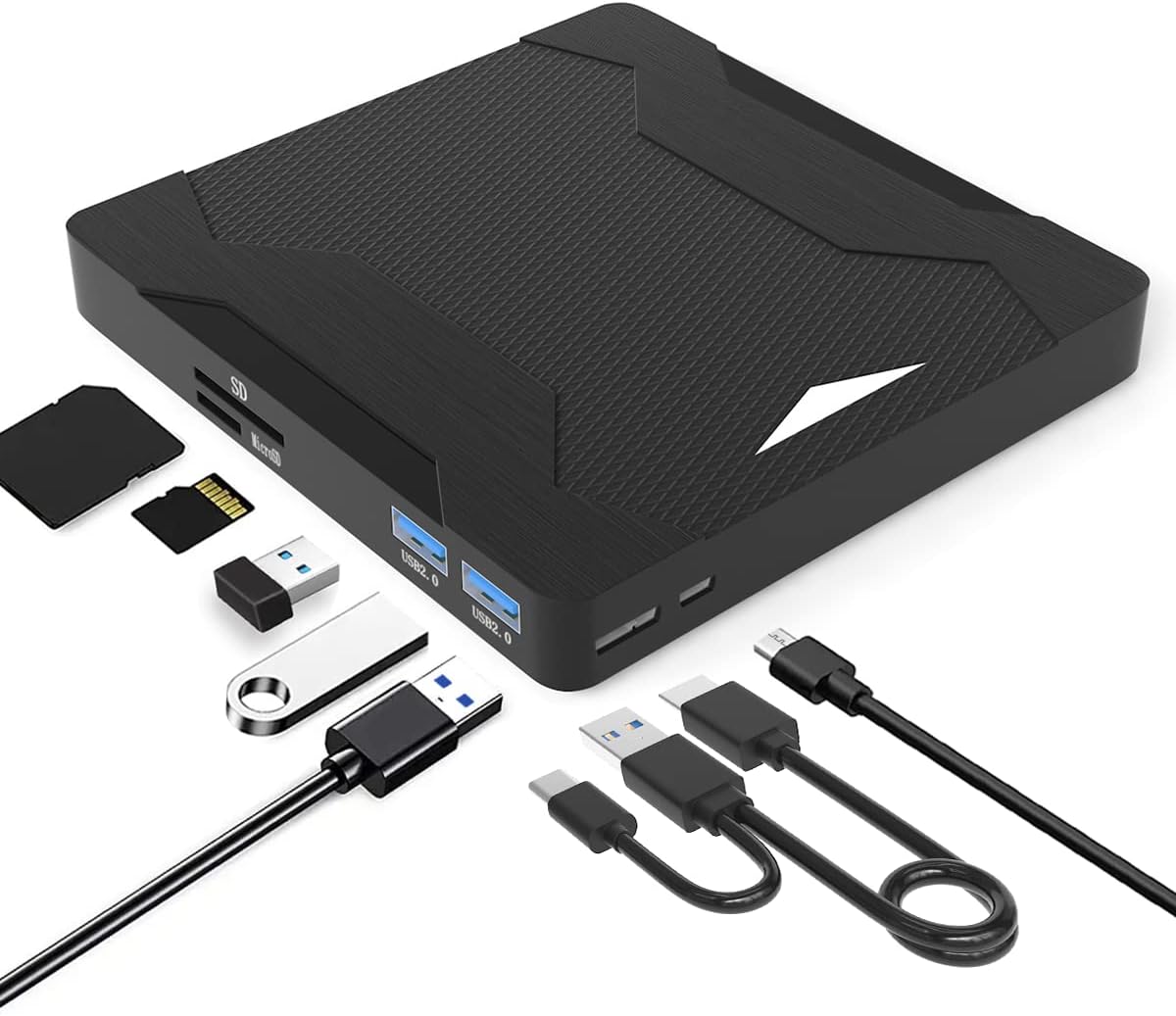 Portable 5-in-1 DVD/CD Drive for all Systems