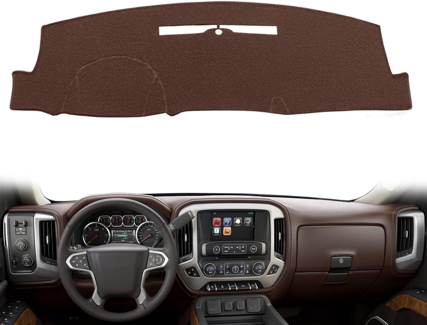 Custom Fit Dash Cover for 2014-2018 Chevy Silverado/GMC Sierra