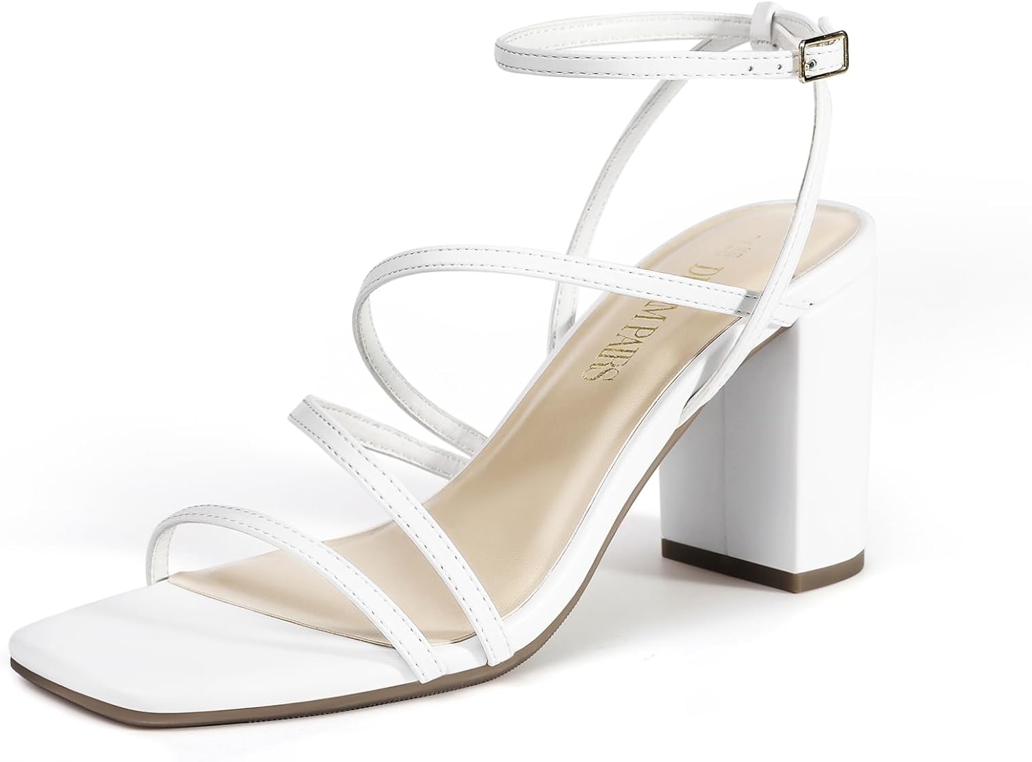 DREAM PAIRS Women's Chunky Block Heeled Sandals for Weddings