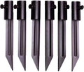 Outdoor Light Stakes for Tiki Torch Stand - 10 3/4in Metal Ground