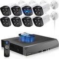 130 Wide Angle 2-Way Audio Outdoor Security Camera System - 4K