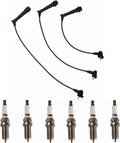 TRQ Ignition Kit Spark Plugs Wire Set Compatible with Lexus GS300