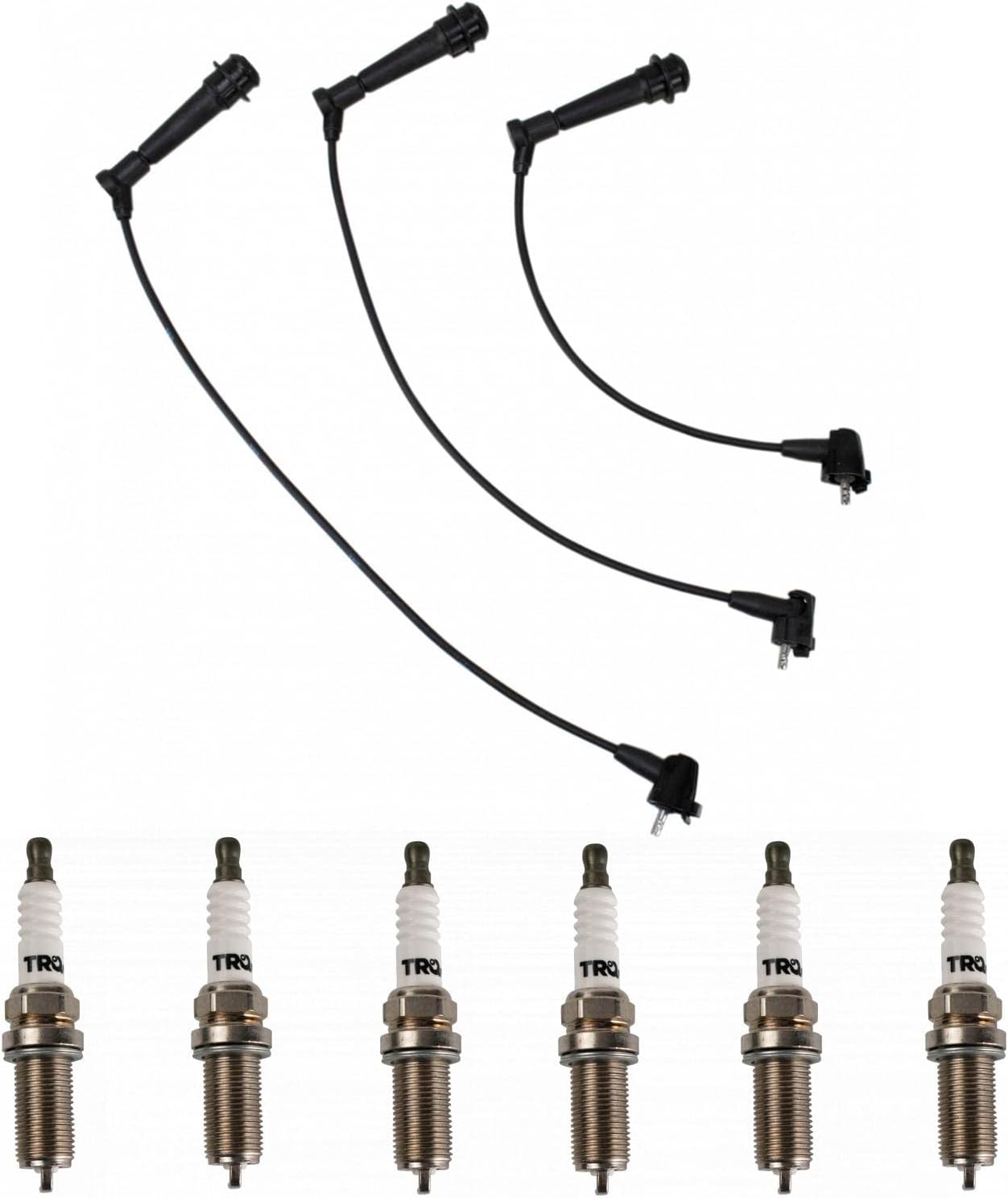 TRQ Ignition Kit Spark Plugs Wire Set for Lexus GS300 IS300