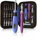 Crochet Hook with 22 Sizes and Lighted Interchangeable Heads - Count