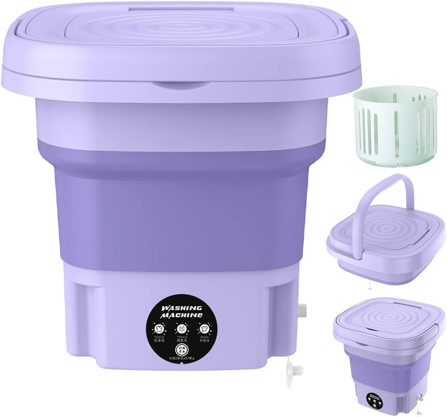 Compact Mini Washer for Baby Clothes | Luxmars Purple