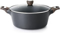 SENSARTE Nonstick Stock Pot with Lid - Healthy Induction Soup Pot