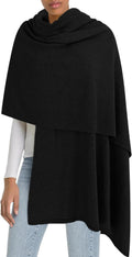 Moss Rose Women's Shawl Wrap Poncho Ruana Cape - Warm, Elegant Layer