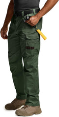 CQR Men's Quick Dry Work Pants - Lightweight Tactical Cargo Pants It