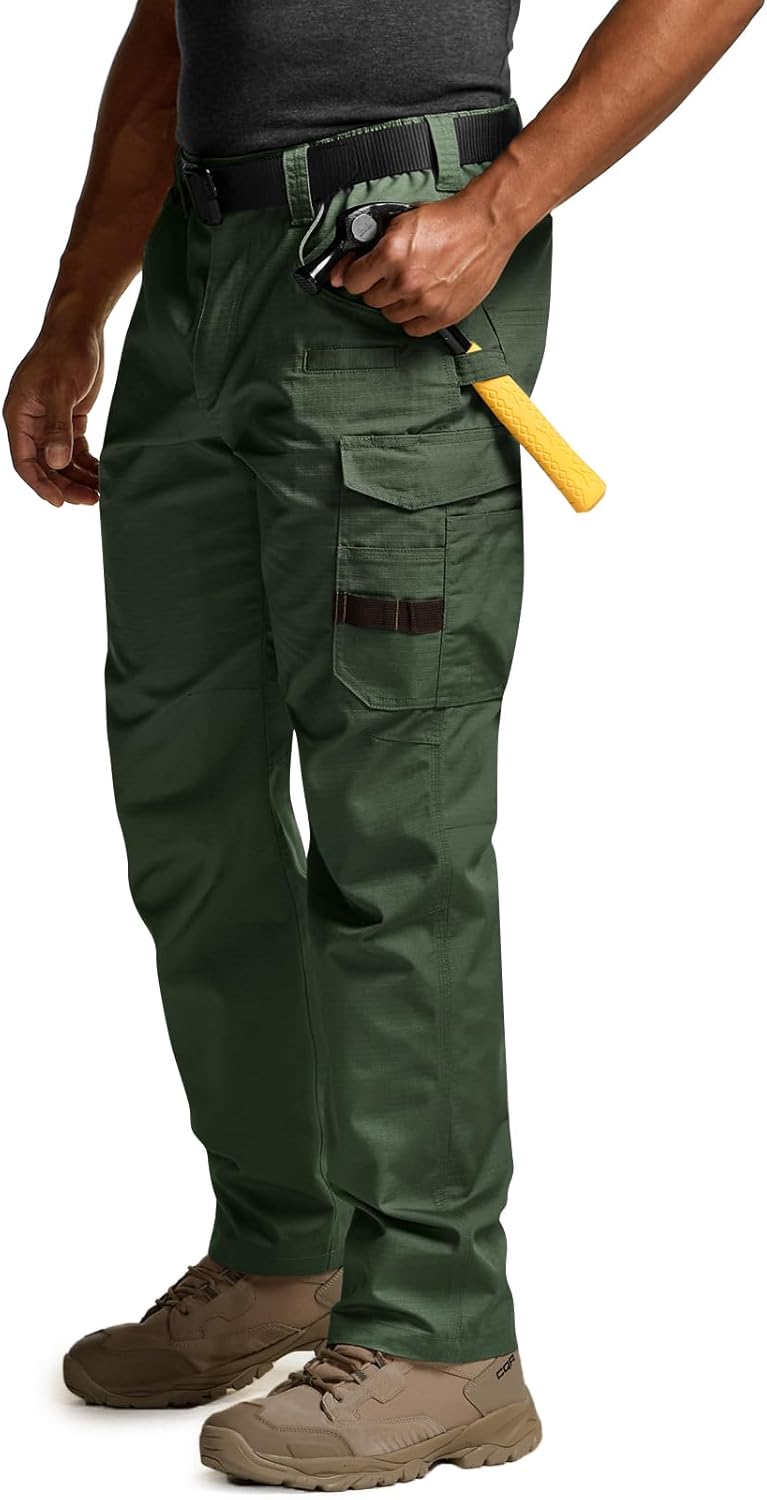 CQR Men's Quick Dry Work Pants for Tactical Outdoor Activities