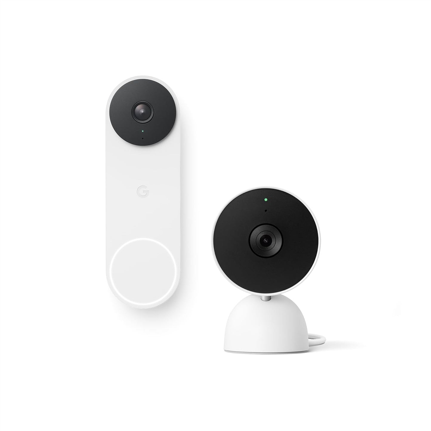 Google Nest Bundle: 1080p Video, Night Vision, 3 Hr Event History - Snow
