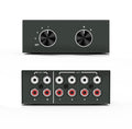 4-Way Stereo Audio Selector Bi-Directional L/R Switcher - Easy Source