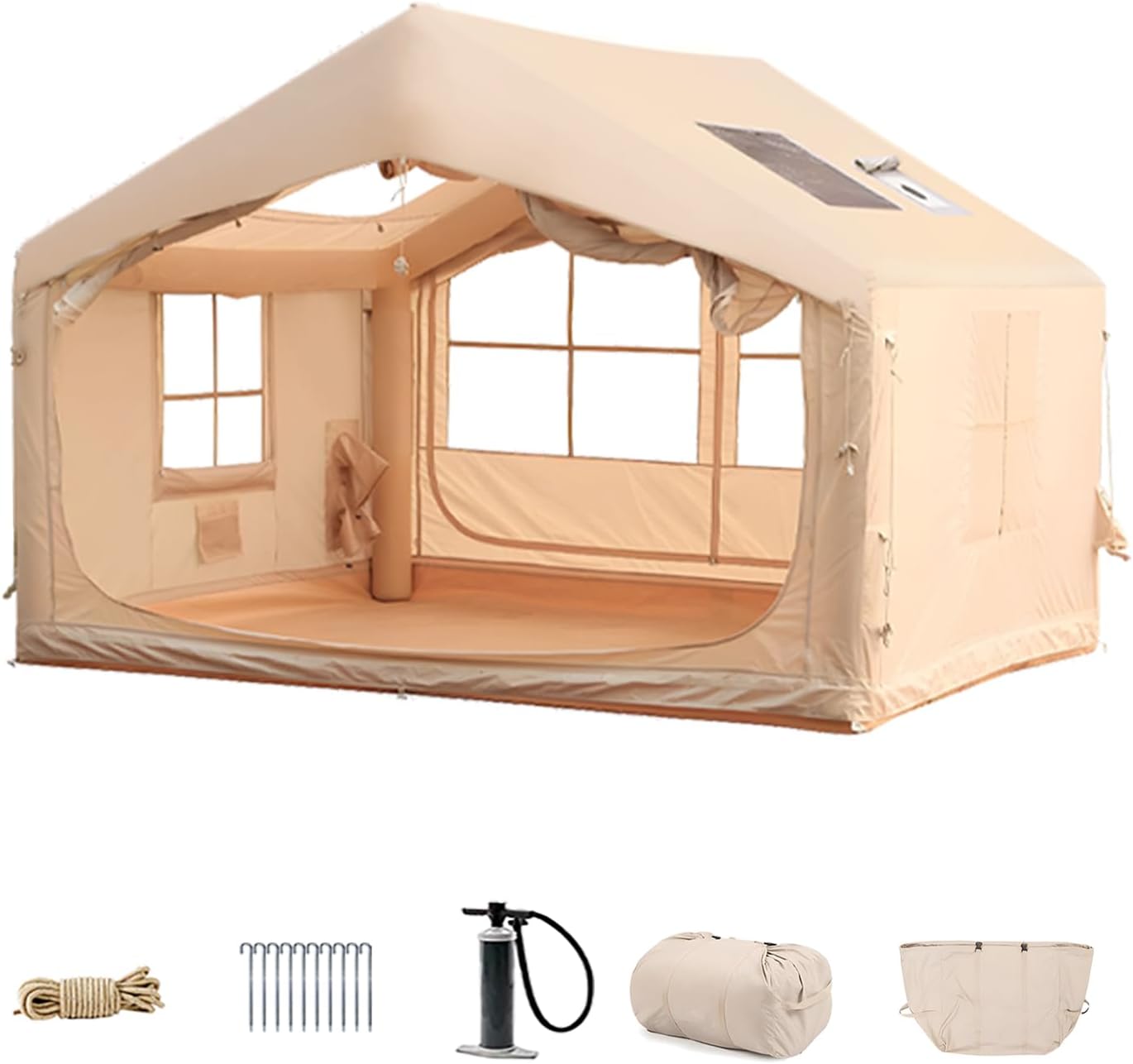 SENLEETO Inflatable Hot Tent: 4 Season Glamping Bliss