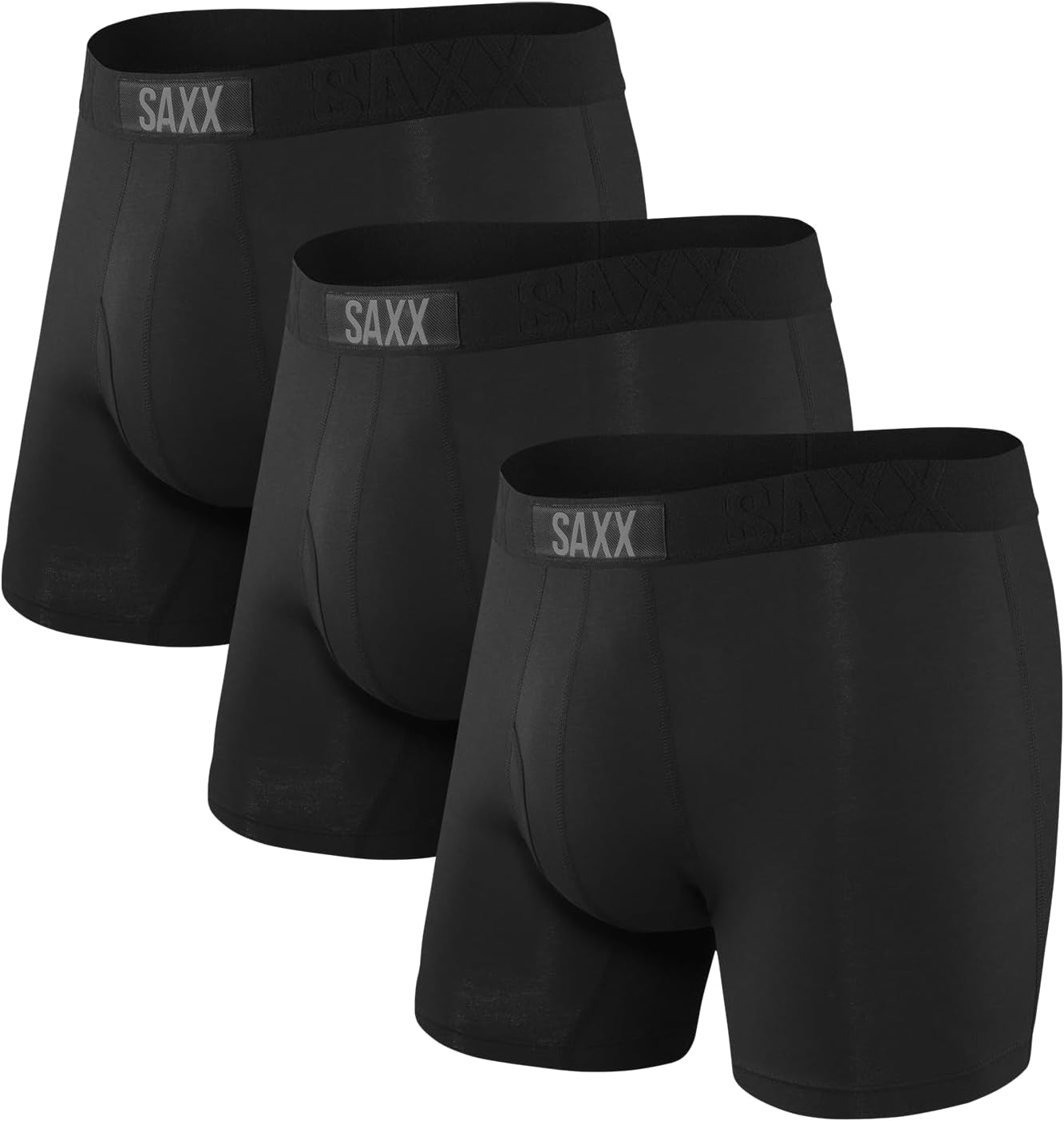 SAXX Men's Ultra Super Soft Boxer Briefs with Pouch - 3 Pack
