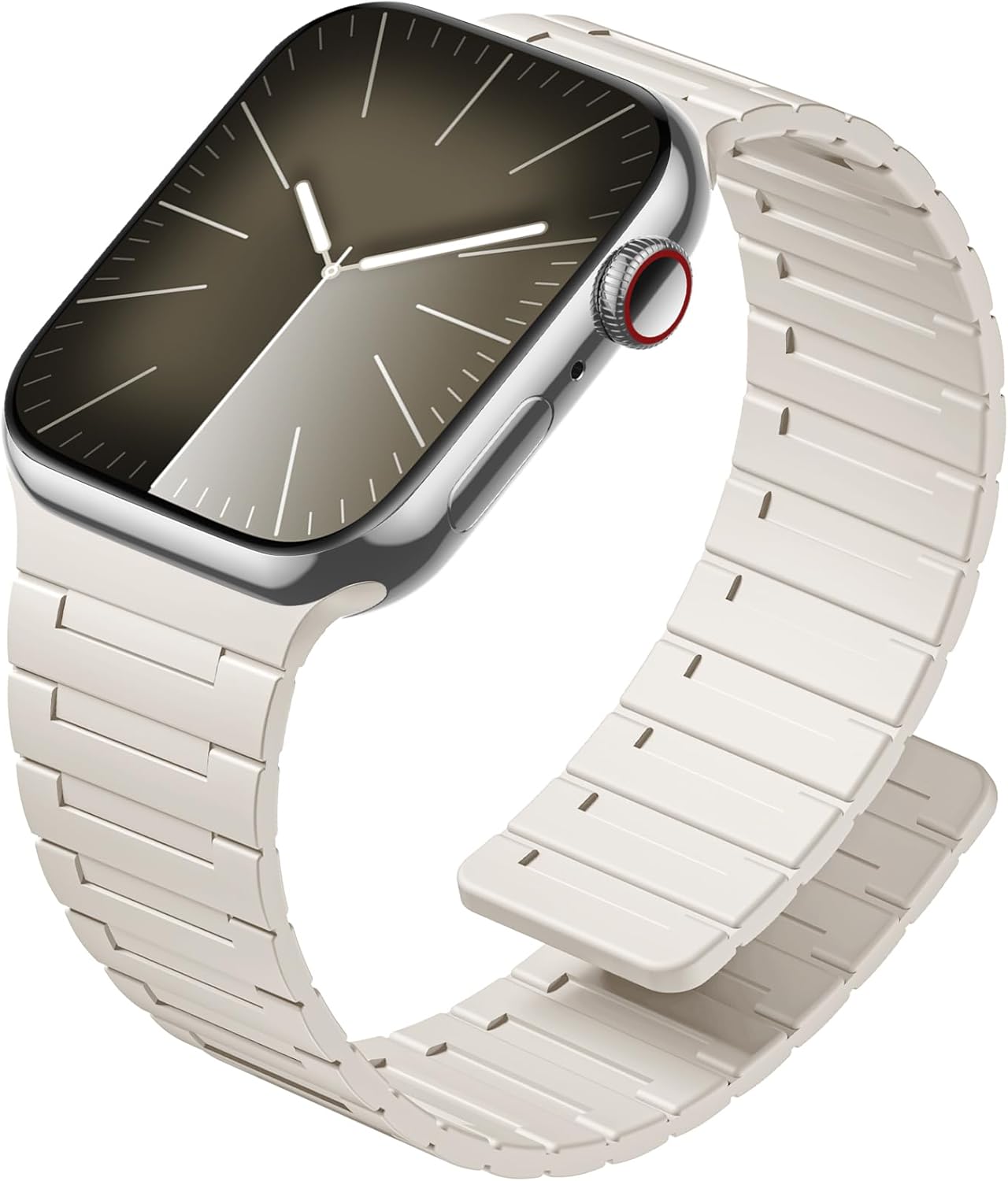 SNBLK Silicone Magnetic Watchband | Strong Magnet Strap for Apple Watch 38mm-49mm