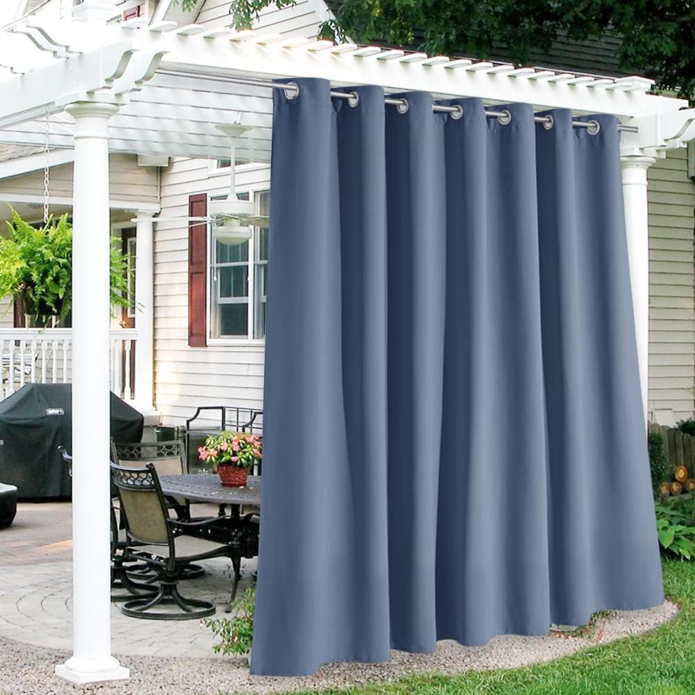 RYB HOME Extra Large Outdoor Curtains for Patio - Waterproof Shades