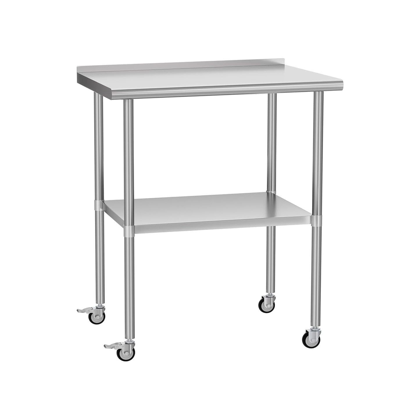 Stainless Steel Work Table with Wheels by Chingoo 24x30ft