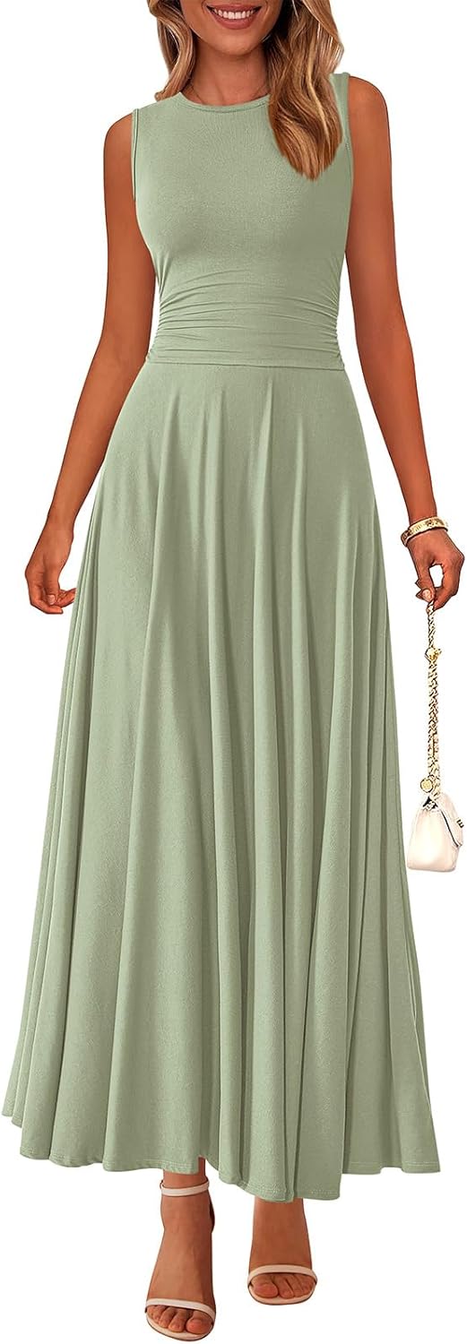 PRETTYGARDEN Womens Summer Dresses 2025 Casual Maxi Dress