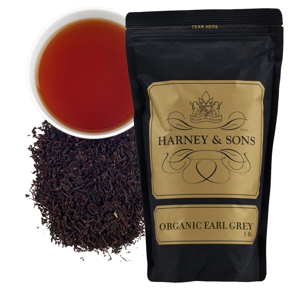 Organic Earl Grey Loose Tea Blend for Tea Lovers, 16 Oz