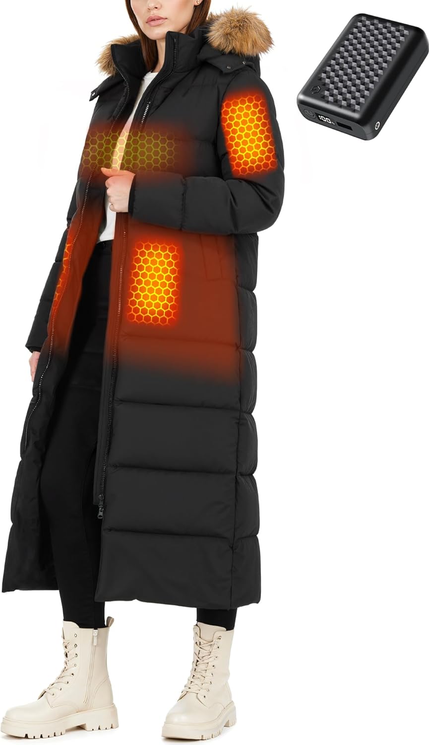 Wulcea Graphene Heated Jacket for Women with Large Capacity Battery