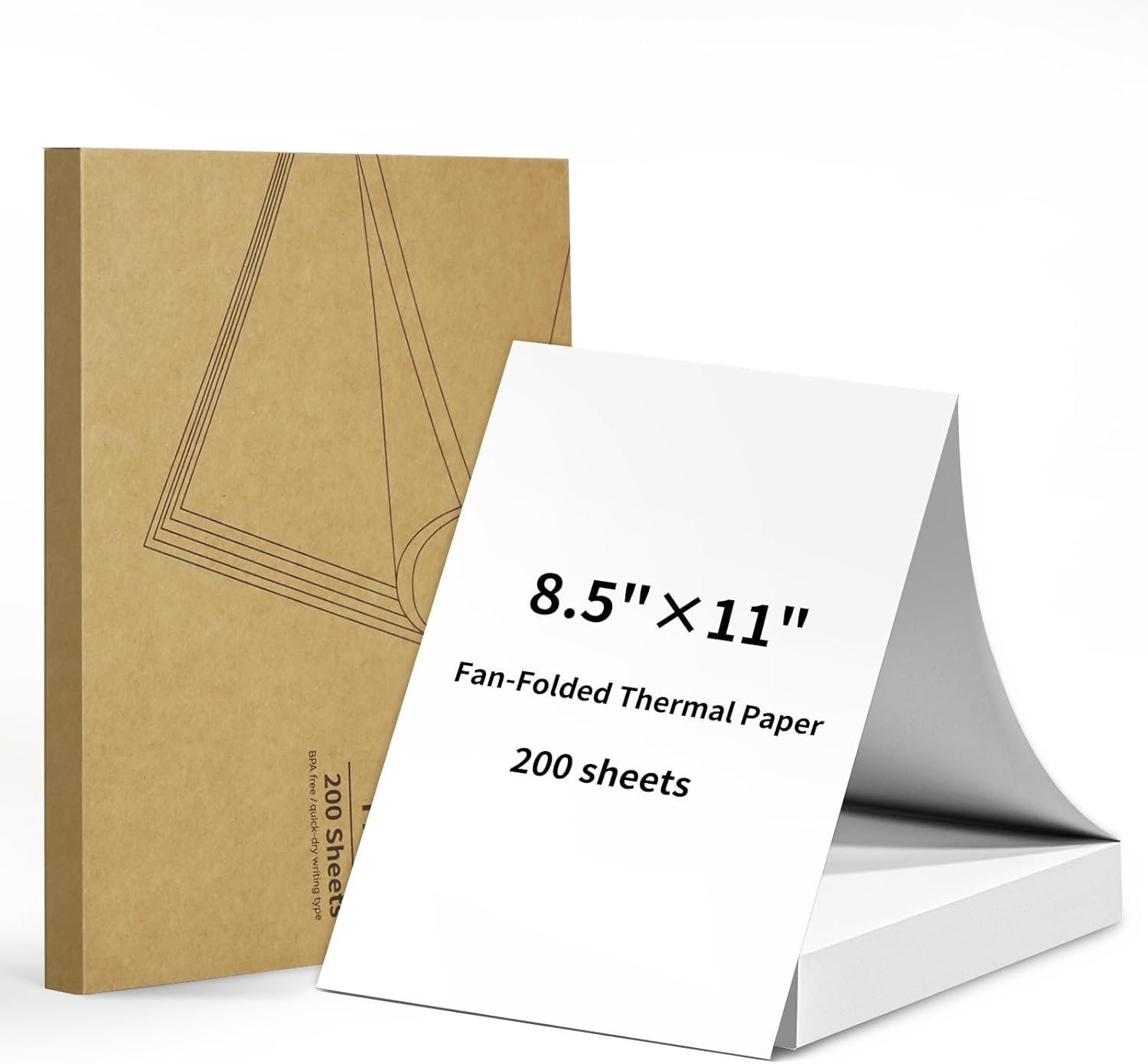 Quick-Dry 8.5x11 Thermal Paper for Gloryang PD-A4 - 200 Sheets