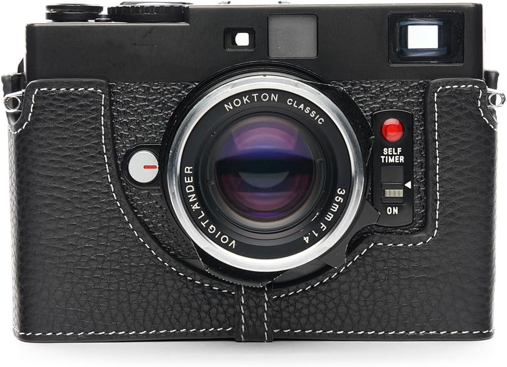 Handmade Genuine Leather Half Camera Case for Minolta CLE