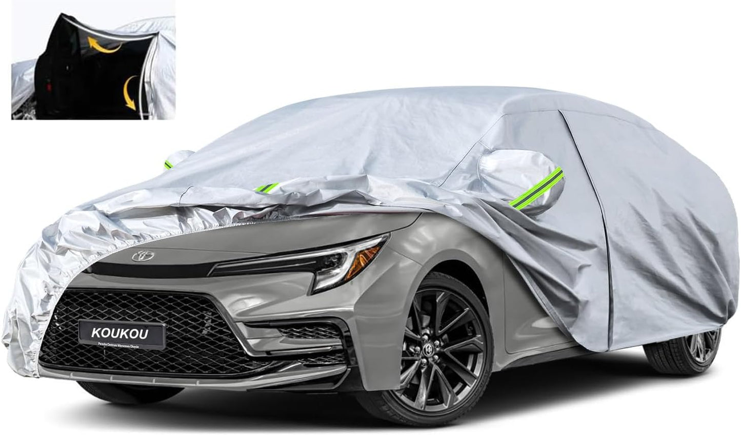 KouKou Oxford Car Cover Waterproof All Weather for Sedans