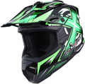 1Storm Motocross Helmet HF801 Sonic Green - XL Full Face
