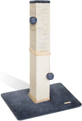Cat Scratch Post Tower 32in with Toys - Stable Sisal Scratcher