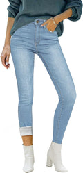 Fleece Lined Jeans Winter Thermal Denim Jeggings - Warm High Waisted 0