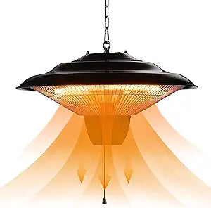 1500W Electric Hanging Patio Heater for Indoor and Outdoor Use