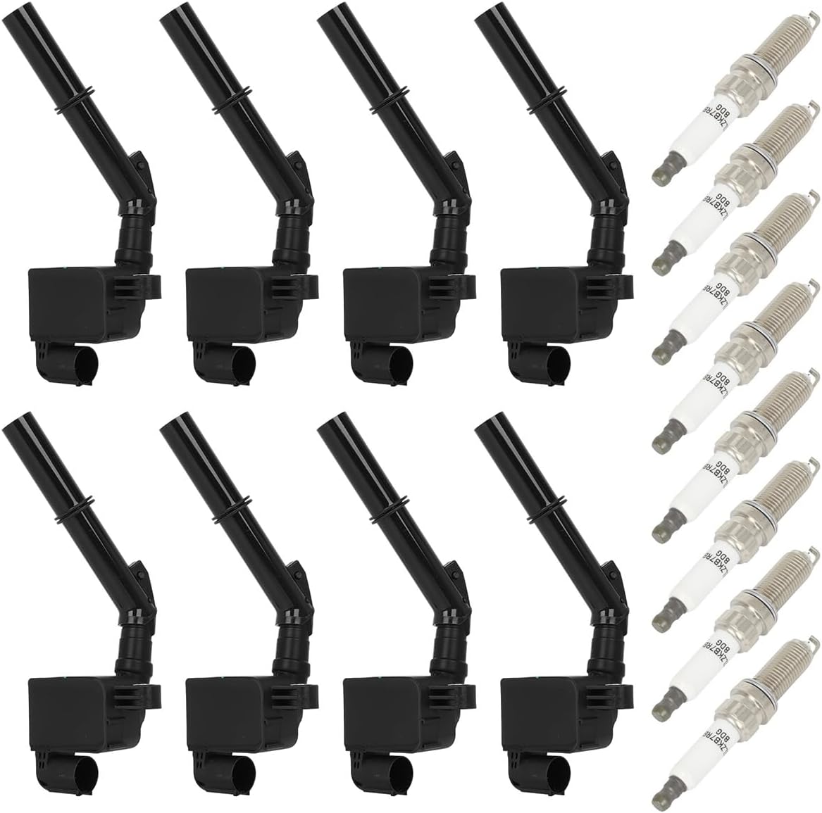 ECCPP Ignition Coil and Iridium Spark Plugs for Mercedes-Benz