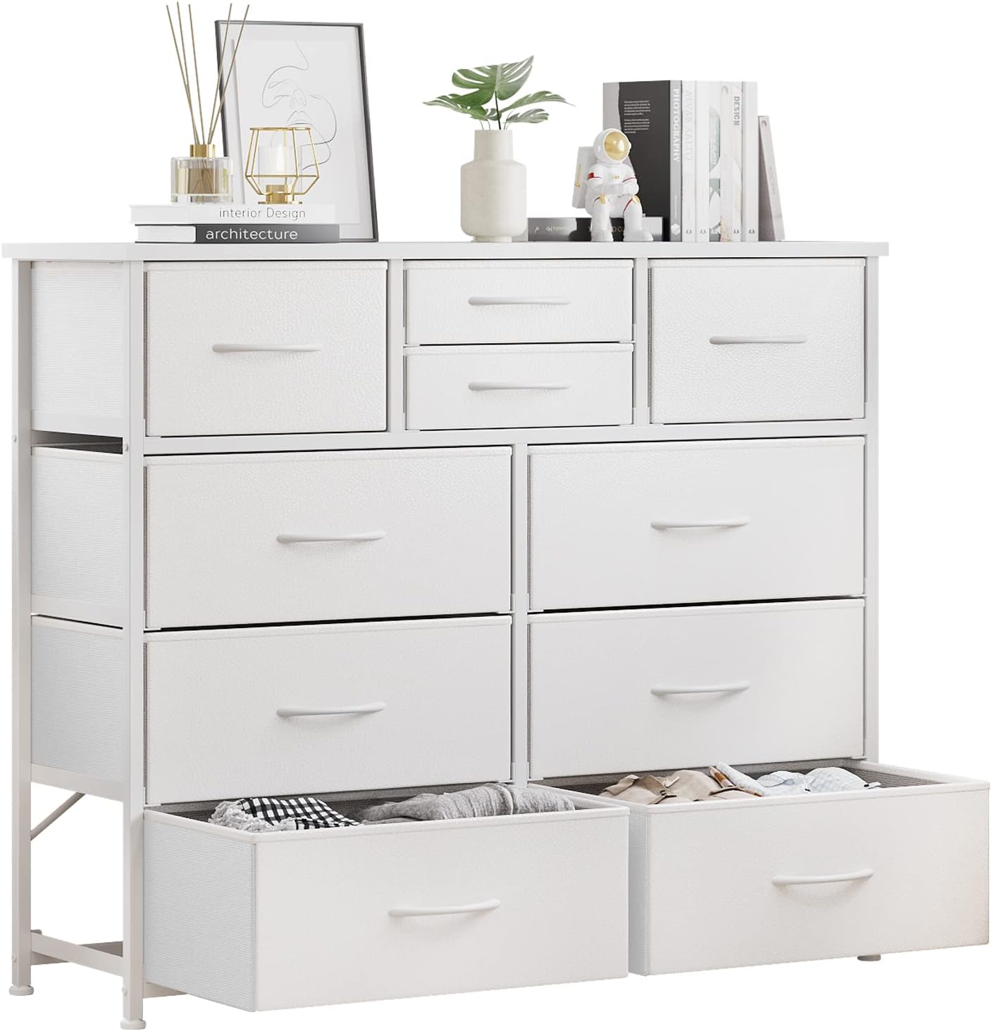 LUMTOK 10-Drawer Dresser for Bedroom and Nursery Storage