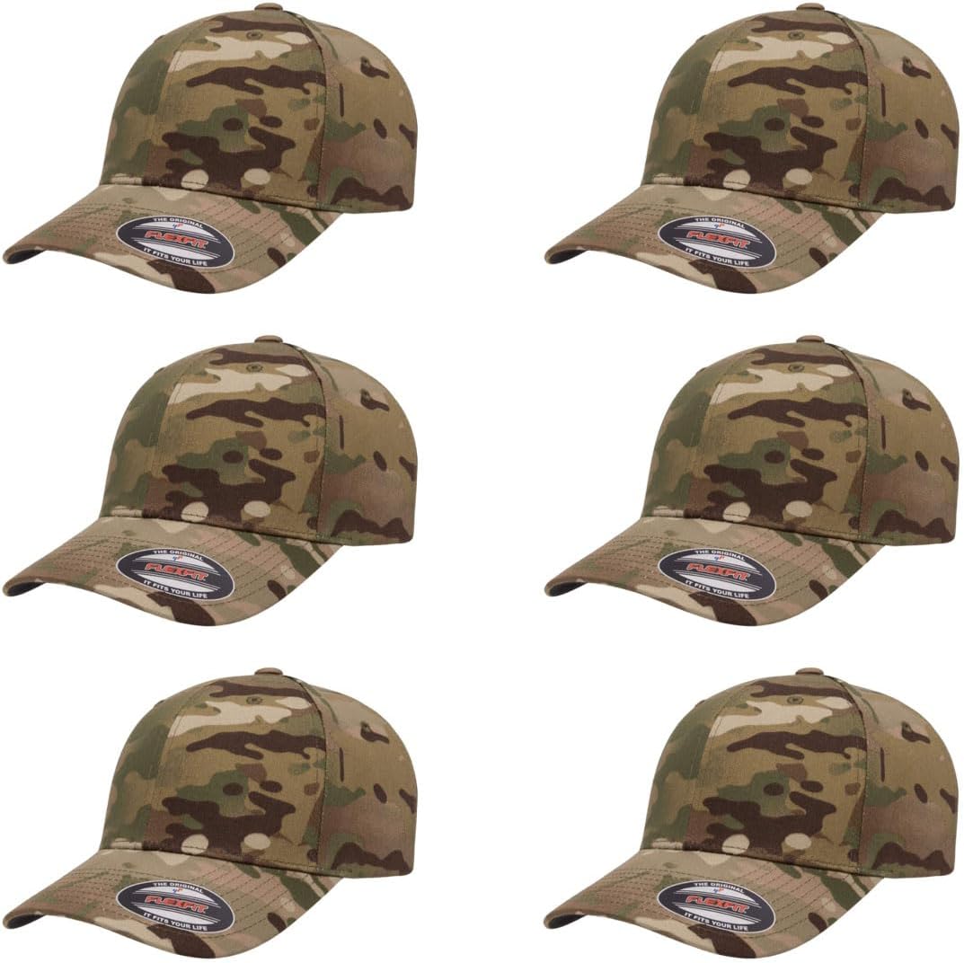 Flexfit Wooly Combed Premium 6-Panel Baseball Cap for Comfort