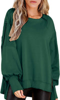 Womens Oversized Crewneck Sweatshirt S-2XL - Relaxed Long Sleeve