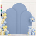 Dusty Blue Wedding Arch Cover Set of 3 - Stretchy Spandex Backdrop