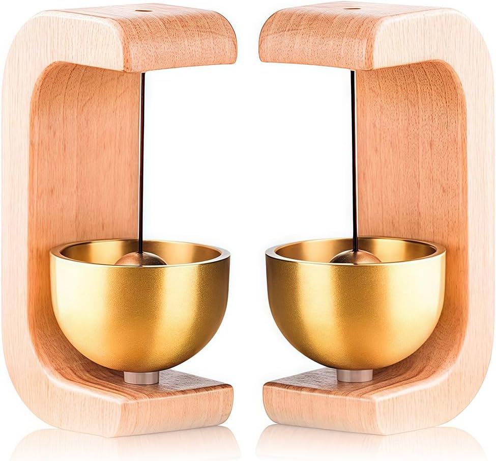 Brass Magnetic Door Chime Set - Unique Decor Bell