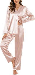 Ekouaer Silk Pajamas For Women 2 Piece Set - Comfortable Satin