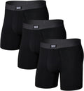 Men's Core Cotton Boxer Brief with Fly 3-Pack - Everyday Support