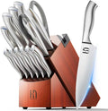 Kitchen Knife Block Set - Enduring Sharpness 14-Piece Set