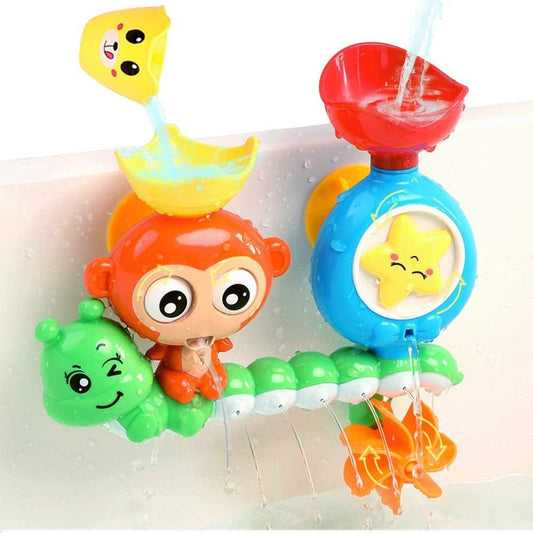 Durable Interactive Bath Toys for Toddlers - Monkey Caterpillar