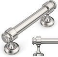 Amerdeco Brushed Satin Nickel Cabinet Pulls 3in Hole Centers - 10 Pack