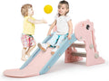 3 in 1 Toddler Slide Kids Slide Climber Playset - Foldable Indoor Fun