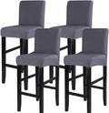 SearchI Jacquard Bar Stool Covers Set of 4 for Kitchen Dining