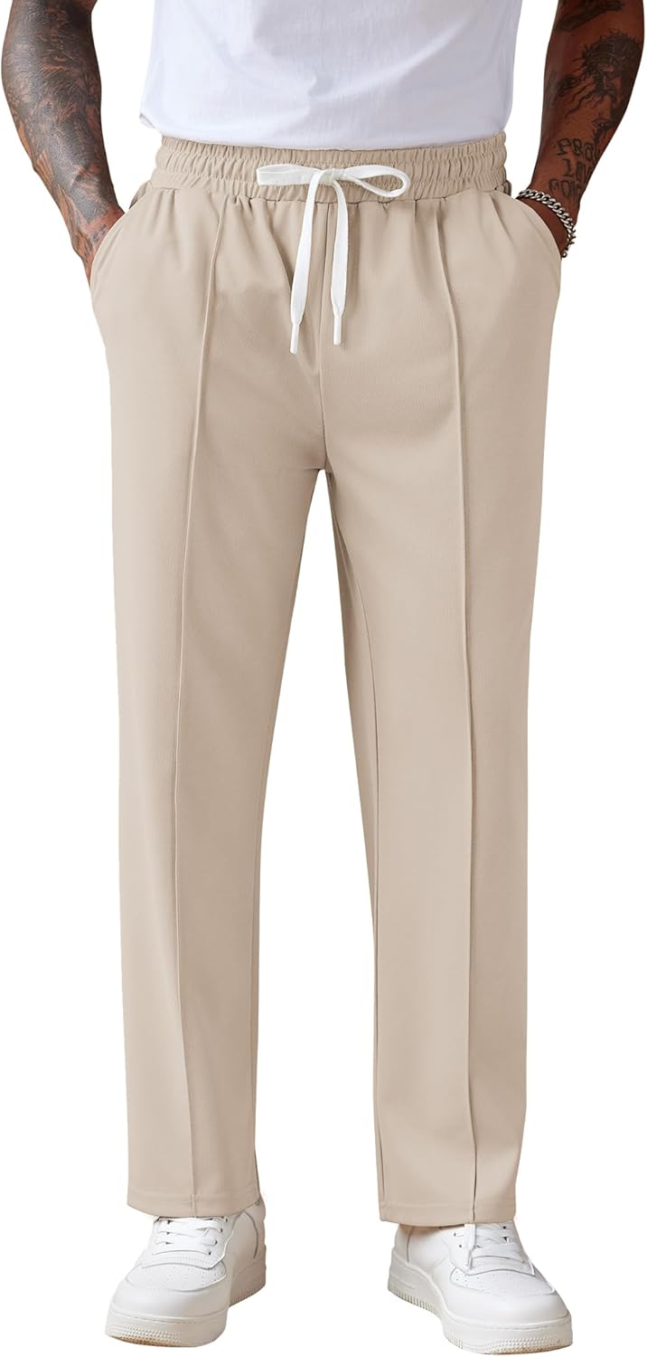 COOFANDY Men's Knit Sweatpants Lightweight Casual Jogger Pants