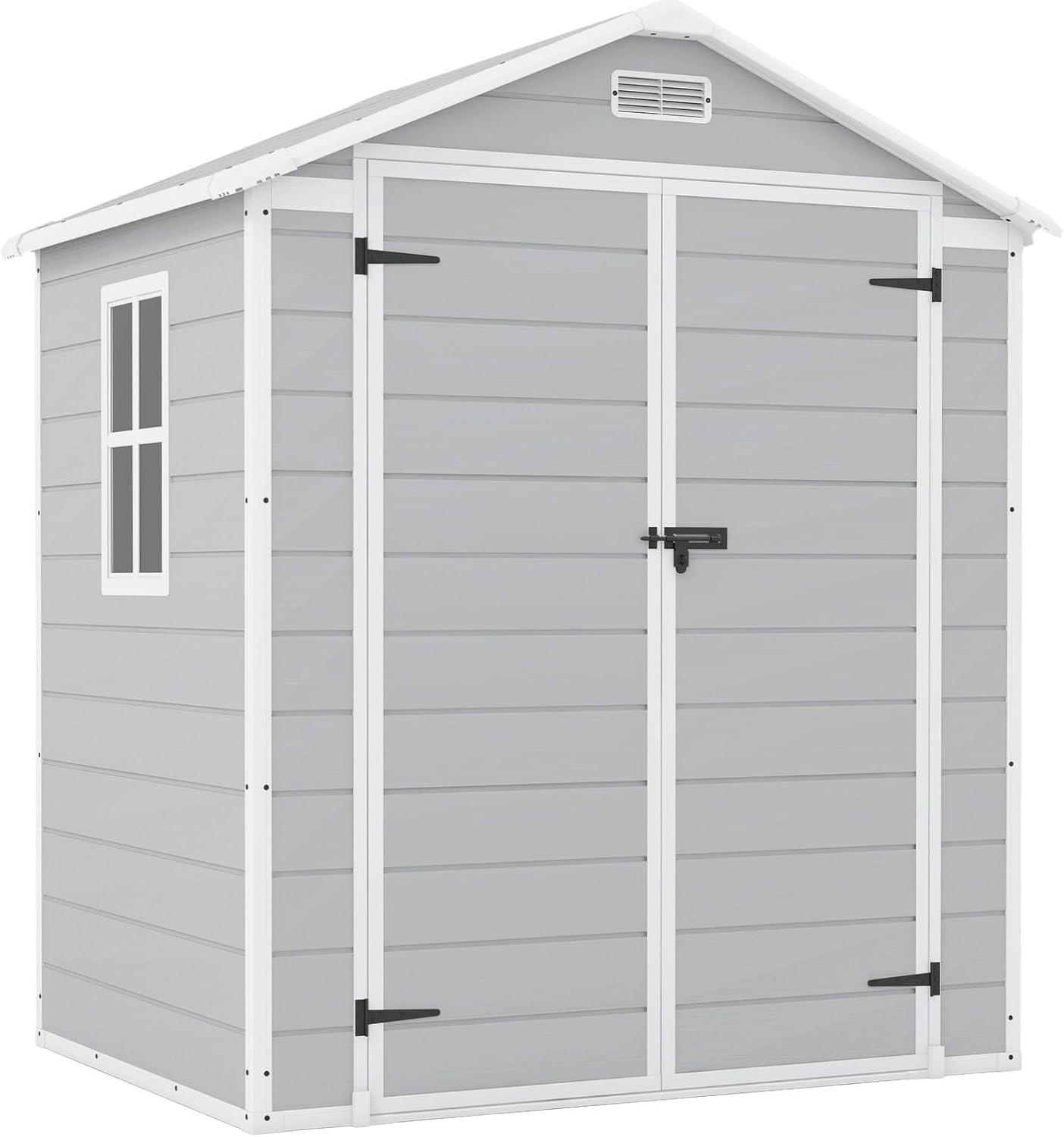 Patiowell 6x4 FT Plastic Outdoor Storage Shed for Garden Tools