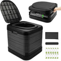 16.5in Hutigertech XXL Portable Toilet - Upgraded Collapsible Travel