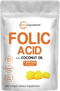 Folic Acid 1,000 mcg Mini Softgels - Convenient Prenatal Support