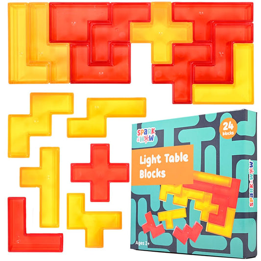 Light Table Spark Blocks - Toddler Sensory Fun!