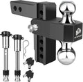 Adjustable Trailer Hitch 6-in Drop/Rise for 2-in Receiver - Heavy Duty