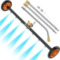 VIGRUE 24 in Pressure Washer Water Broom - 2-in-1 Undercarriage